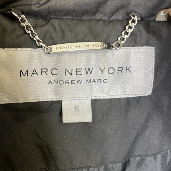 Mark New York Andrew Marc Black Full Zip Coat - Picture 5 of 7